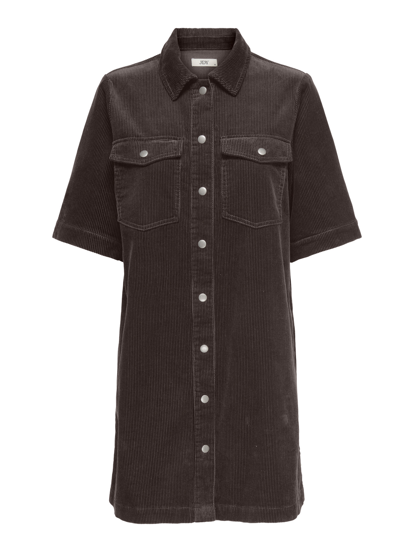 JDYSHIRAZ S/S BUTTON DRESS PNT NOOS Chocolate Torte