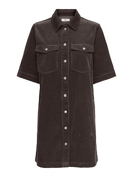 JDYSHIRAZ S/S BUTTON DRESS PNT NOOS Chocolate Torte