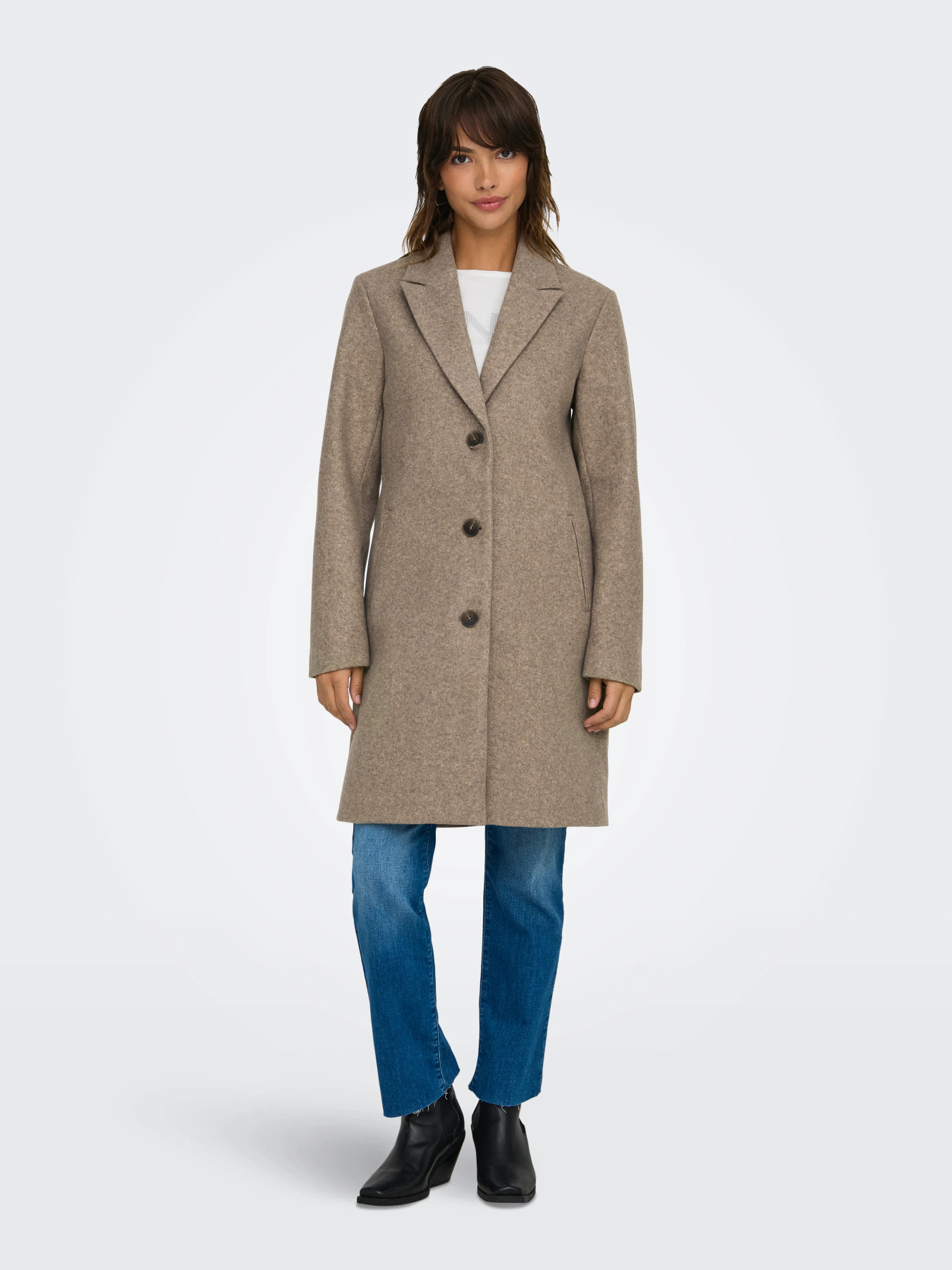 JDYECHO COAT OTW NOOS Nature MELANGE - 4