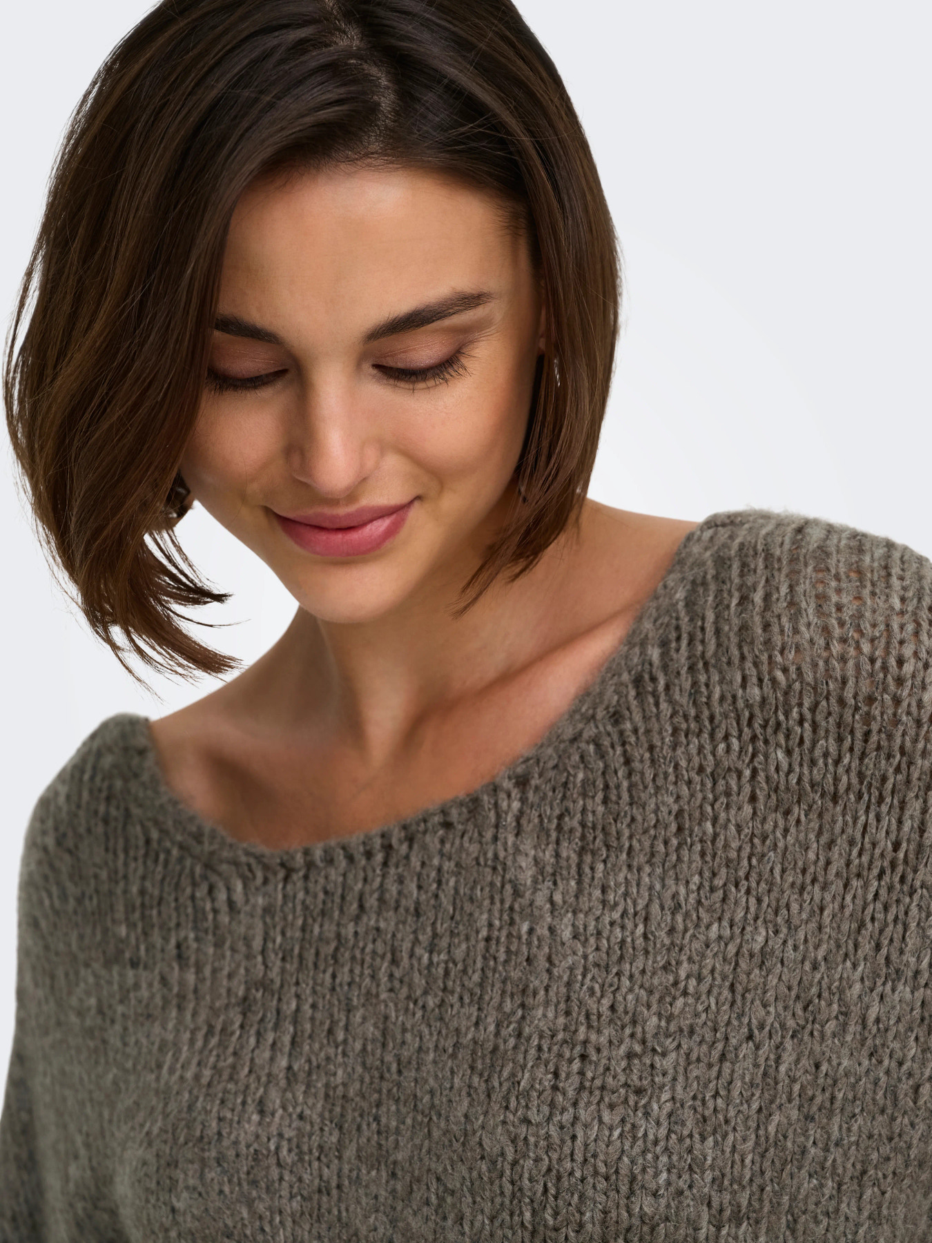JDYDINEA L/S REVERSIBLE PULLOV. KNT NOOS Walnut - 5