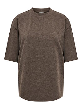 JDYVITA LIFE S/S O NECK TOP JRS DIA Coffee Bean MELANGE