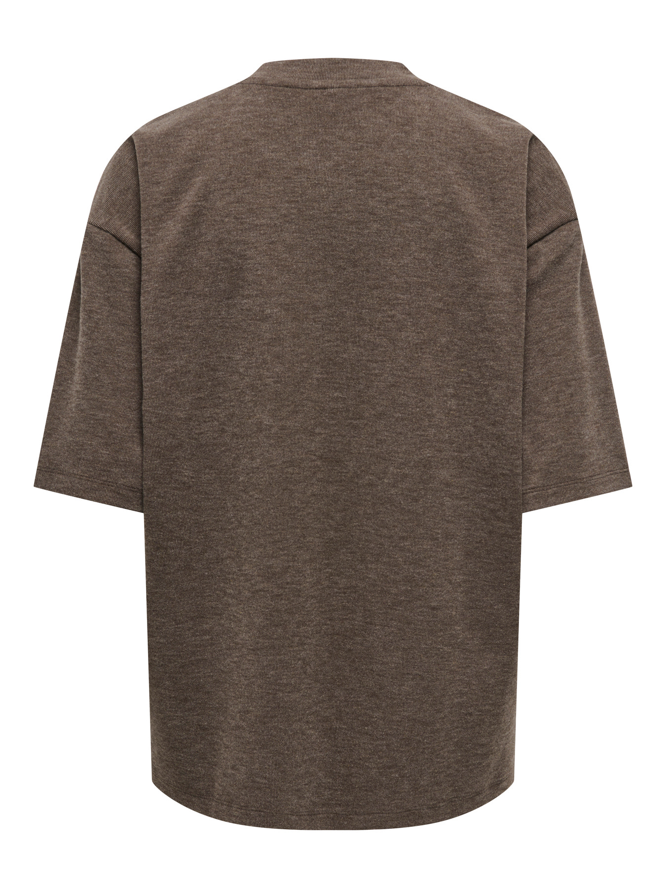 JDYVITA LIFE S/S O NECK TOP JRS DIA Coffee Bean MELANGE - 2