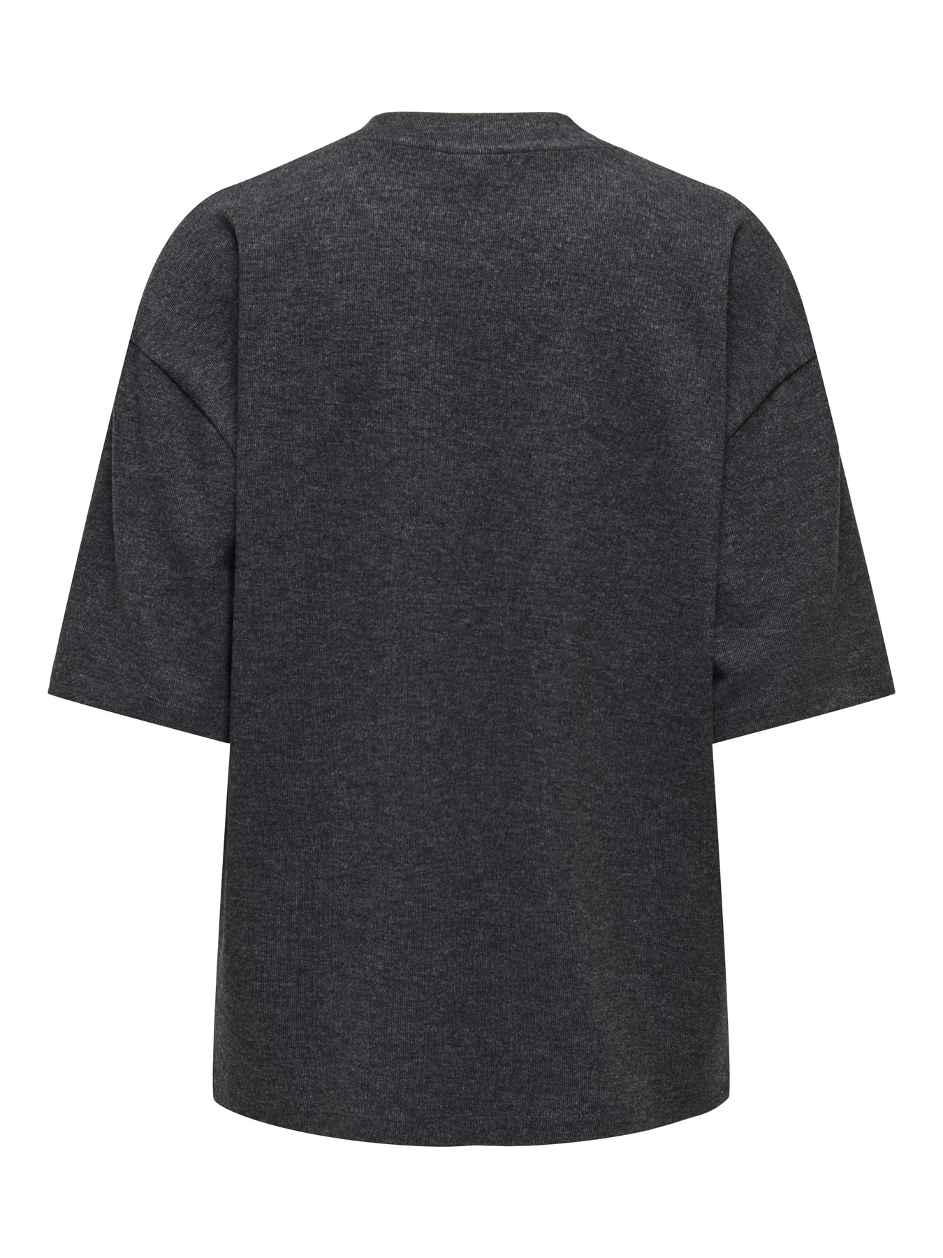 JDYVITA LIFE S/S O NECK TOP JRS DIA Dark Grey Melange MELANGE - 2