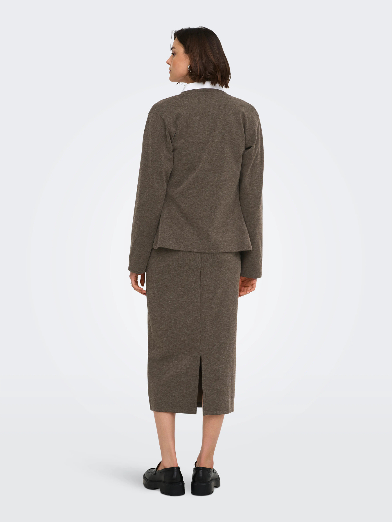 JDYVITA LIFE LONG SKIRT JRS DIA Coffee Bean MELANGE - 7