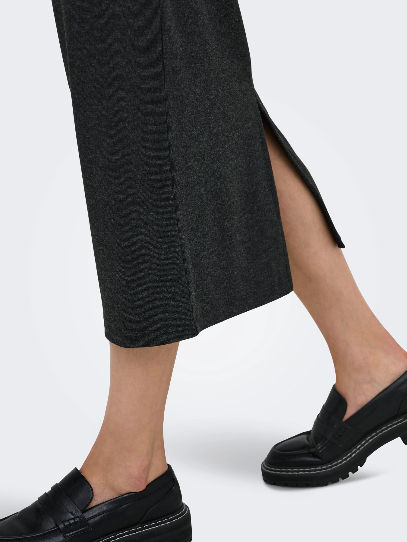 JDYVITA LIFE LONG SKIRT JRS DIA Dark Grey Melange MELANGE - 7