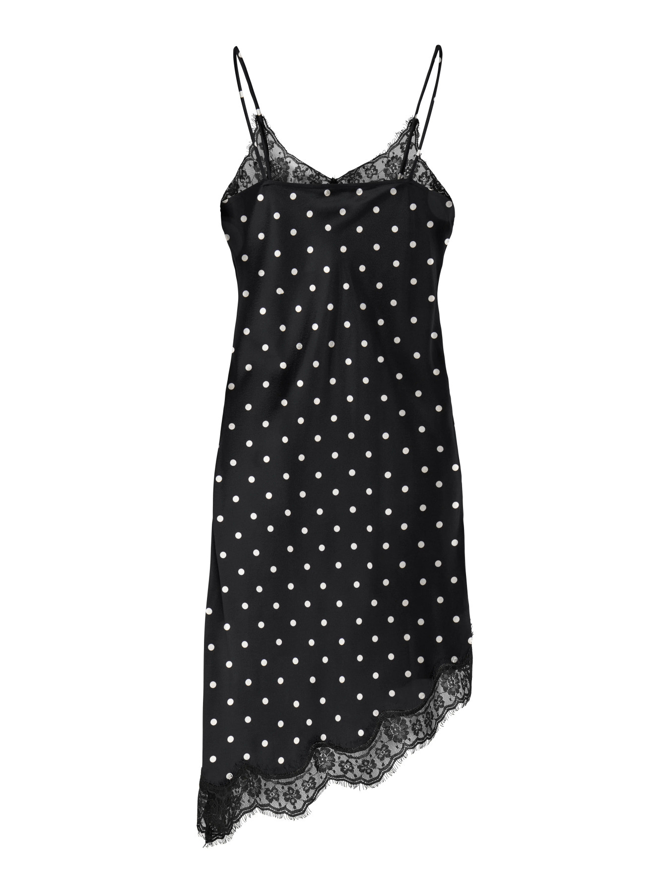 JDYCALLY S/L SINGLET DRESS WVN Black CLOUD DANCER DOT - 2