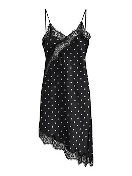 JDYCALLY S/L SINGLET DRESS WVN Black CLOUD DANCER DOT