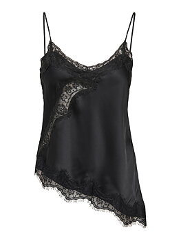 JDYFIFI S/L ASYM LACE SINGLET WVN NOOS Black