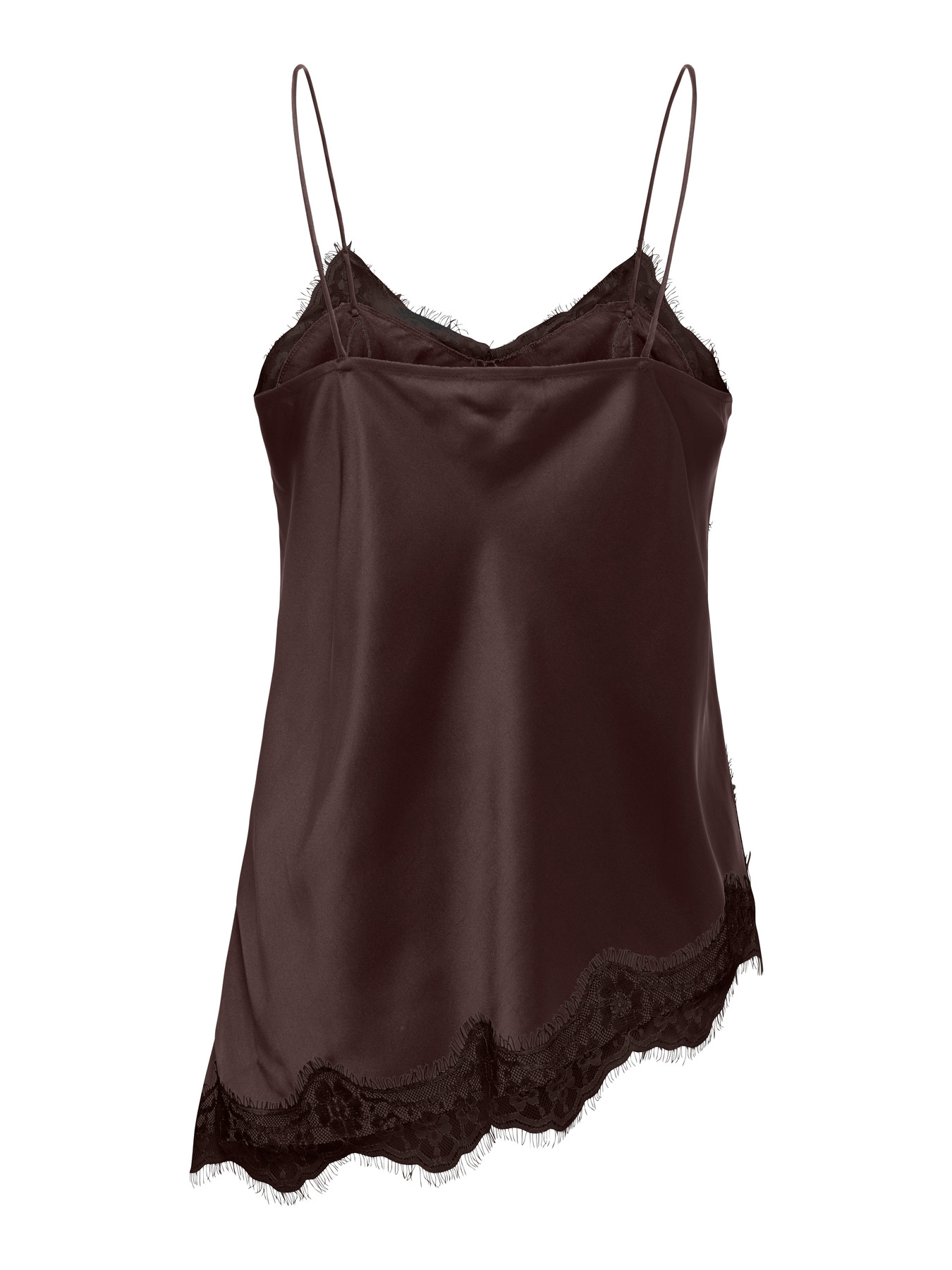 JDYFIFI S/L ASYM LACE SINGLET WVN NOOS Coffee Bean - 2