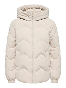 JDYPOWER SHORT HOOD PUFFER OTW HAB Silver Lining