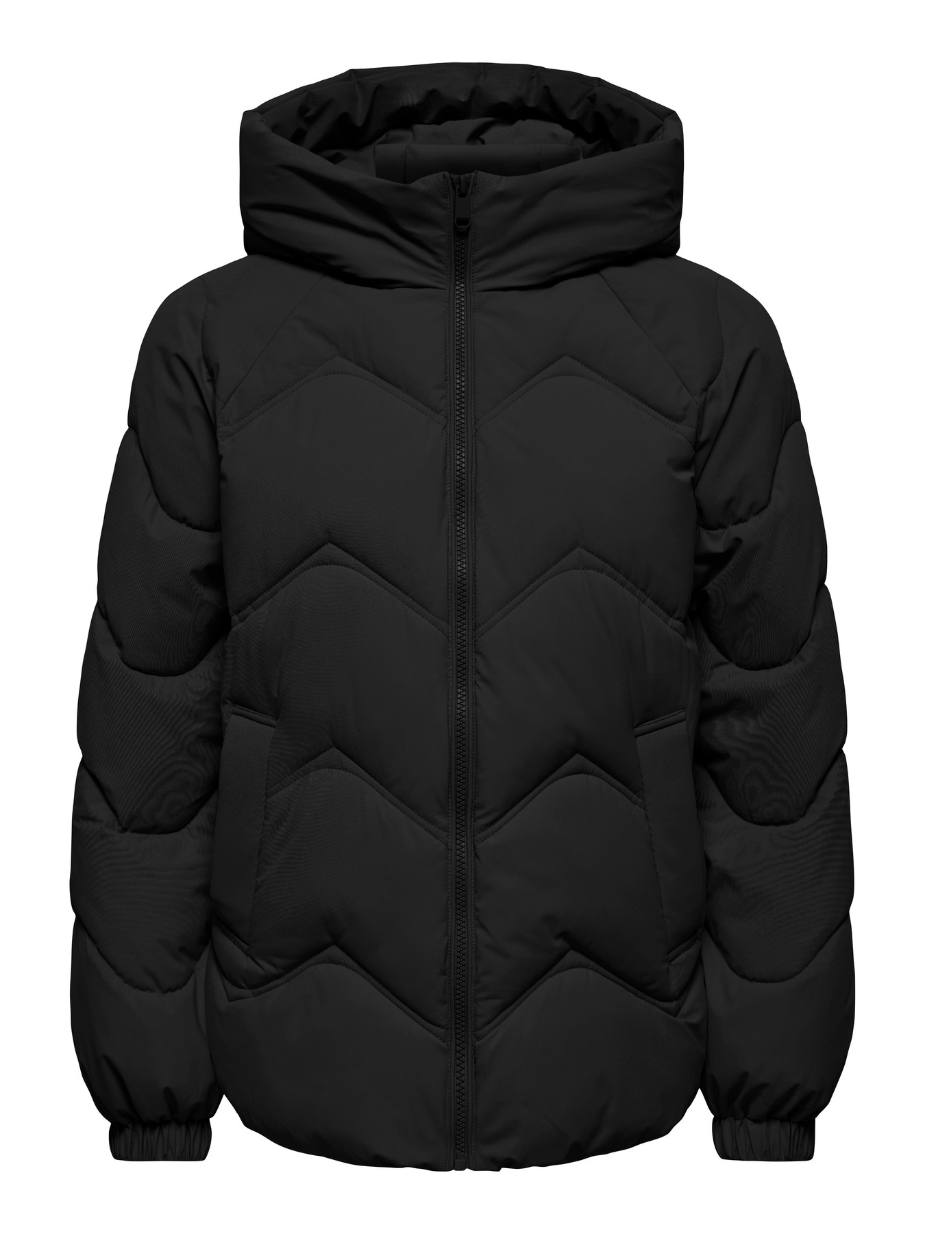 JDYPOWER SHORT HOOD PUFFER OTW HAB Black
