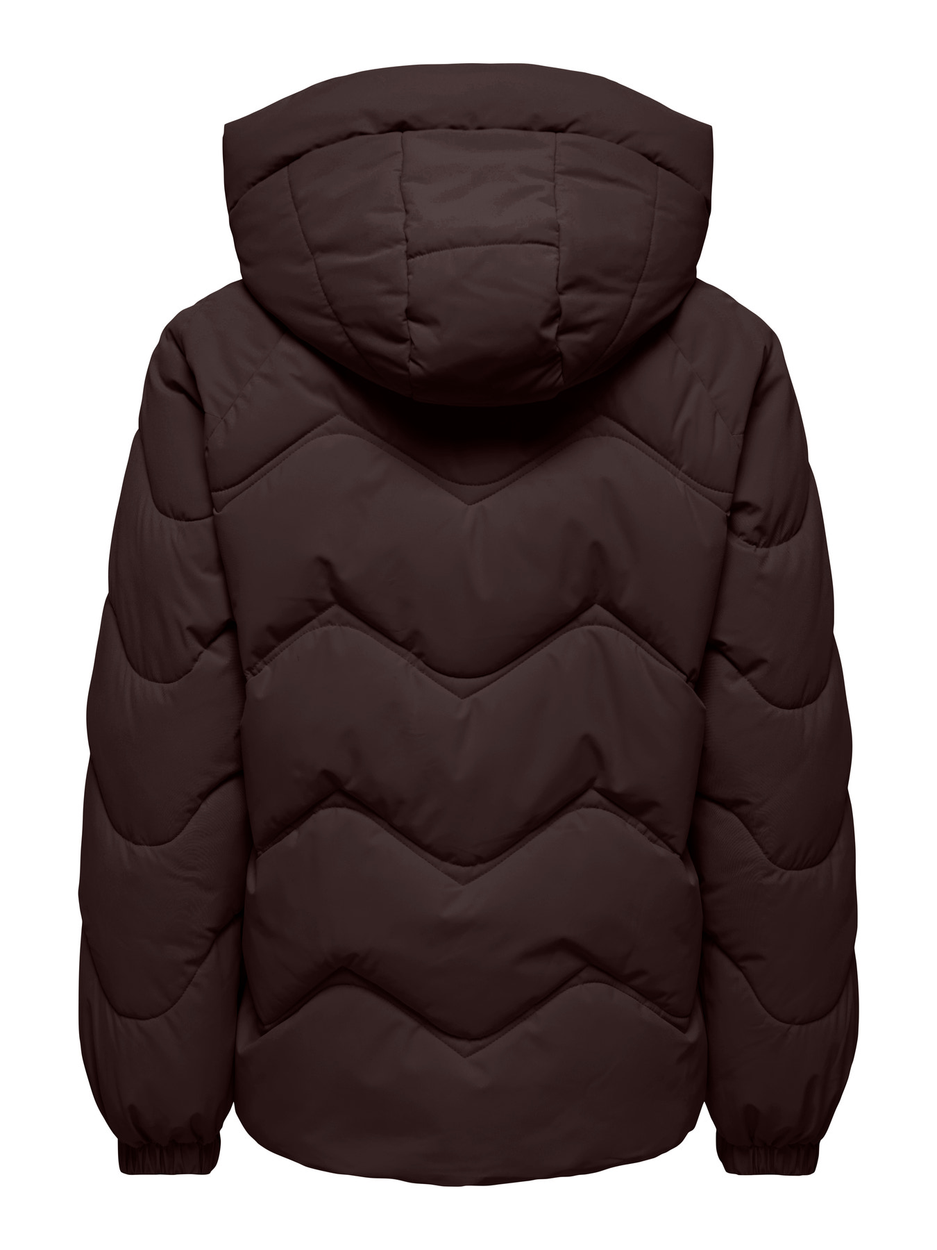 JDYPOWER SHORT HOOD PUFFER OTW HAB Chocolate Torte - 2