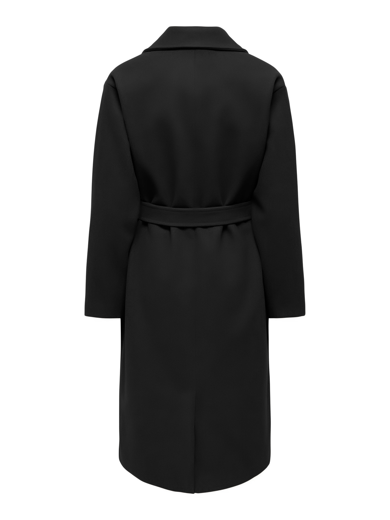 JDYVEGA LONG BELT COAT OTW HAB Black SOLID - 2