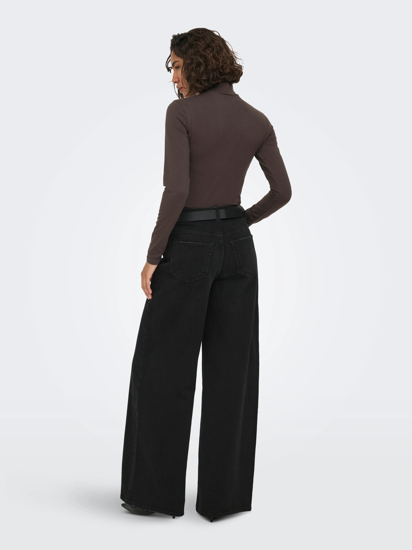 JDYAVA NEW TURTLENECK TOP JRS NOOS Chocolate Torte - 4
