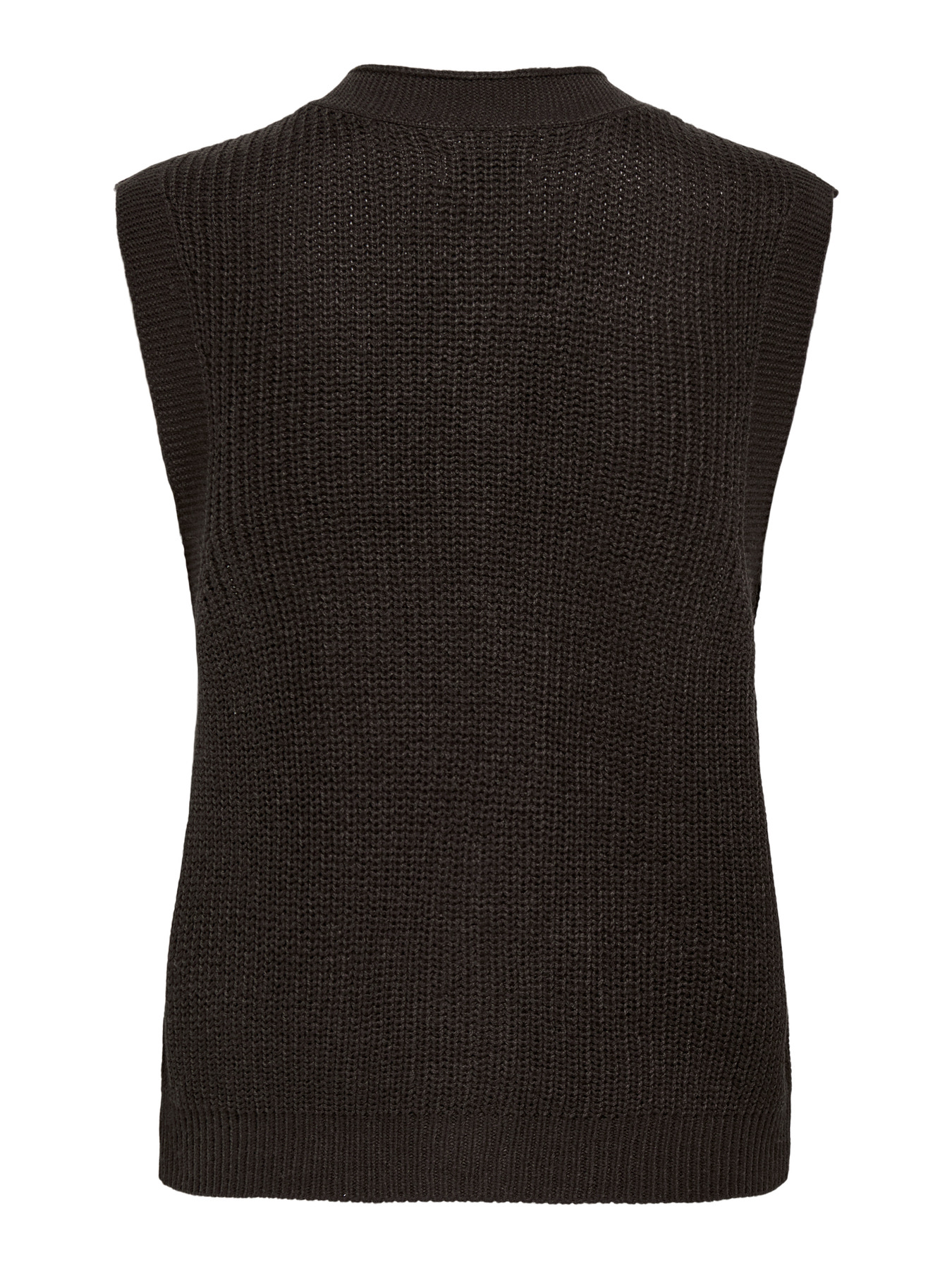JDYHANA S/L V-NECK BUTTON VEST KNT Chocolate Torte - 2