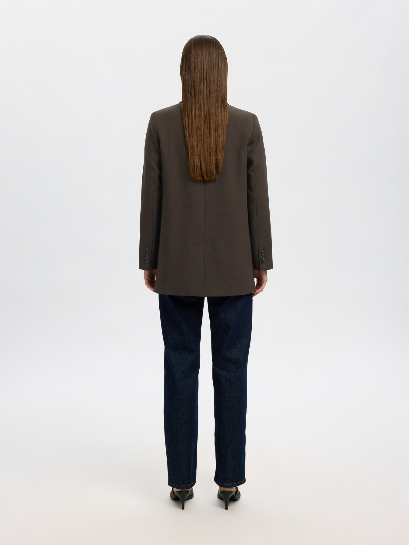 SLWRITA LS RELAXED BLAZER MEL NOOS Delicioso MELANGE - 6