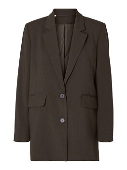 SLWRITA LS RELAXED BLAZER MEL NOOS Delicioso MELANGE