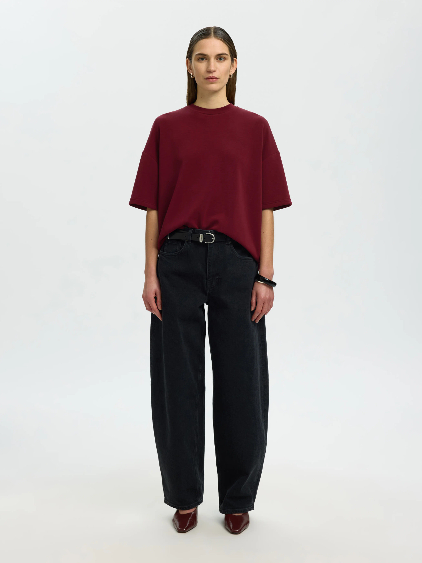 SLWOVERSIZED TENNY TEE NOOS Tawny Port - 5