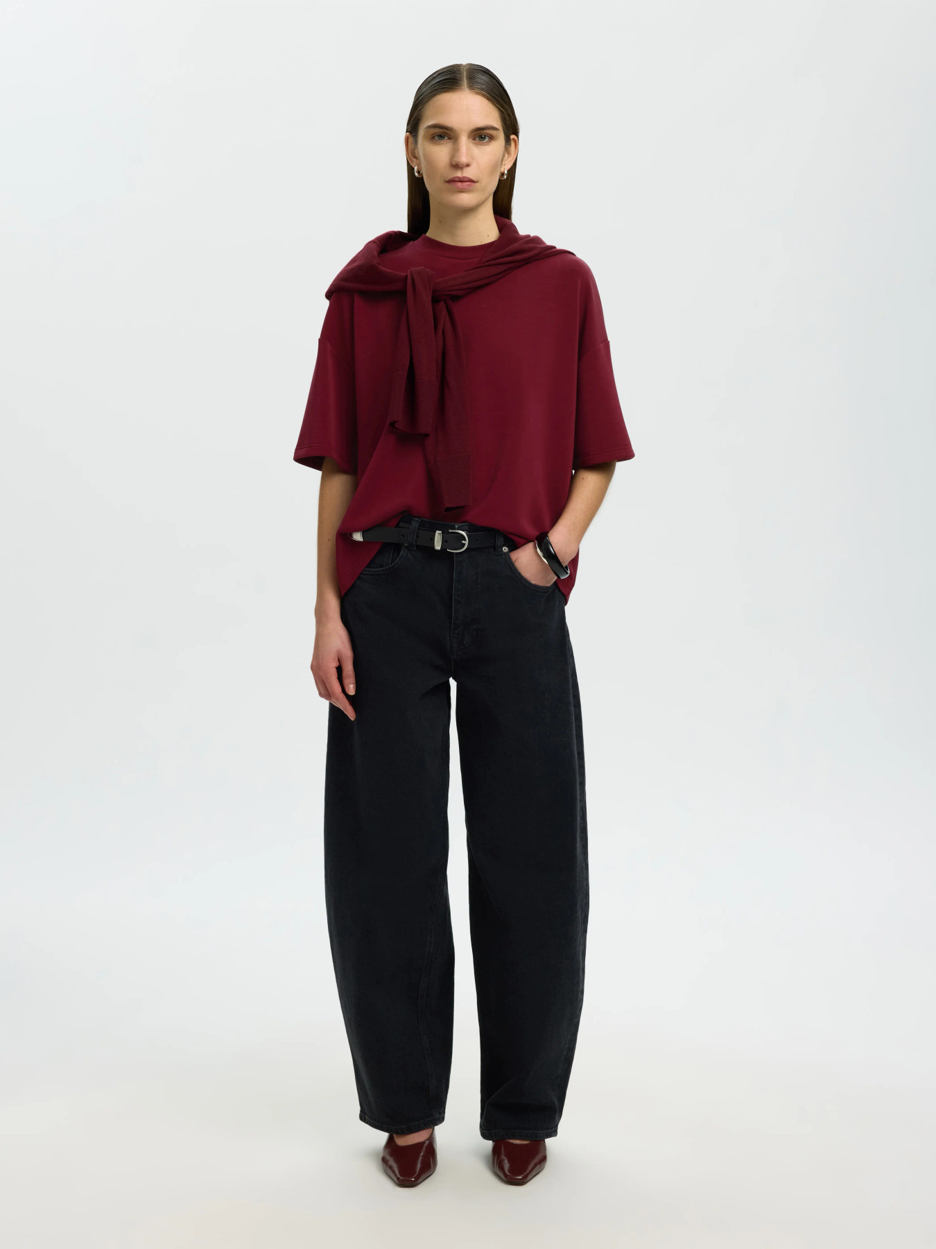 SLWOVERSIZED TENNY TEE NOOS Tawny Port - 4