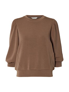 SLWTENNY 3/4 SWEAT TOP NOOS Chocolate Chip