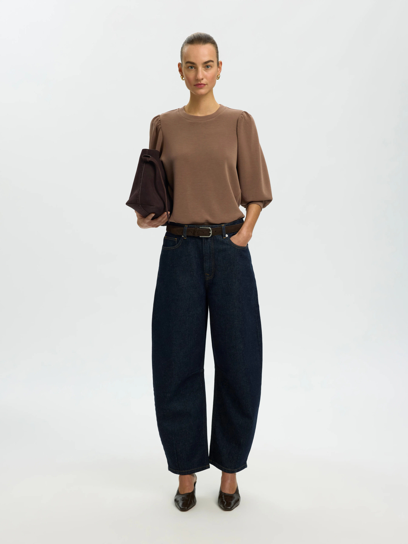 SLWTENNY 3/4 SWEAT TOP NOOS Chocolate Chip - 4