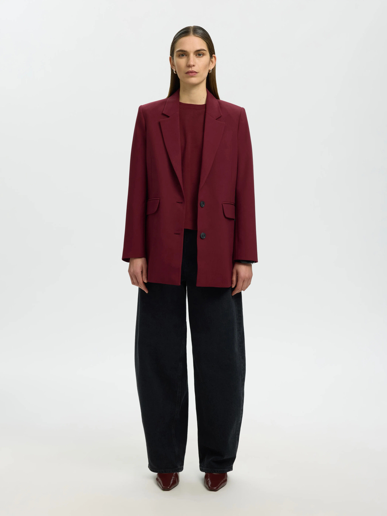 SLWESSENTIAL SS BOXY TEE NOOS Tawny Port - 5