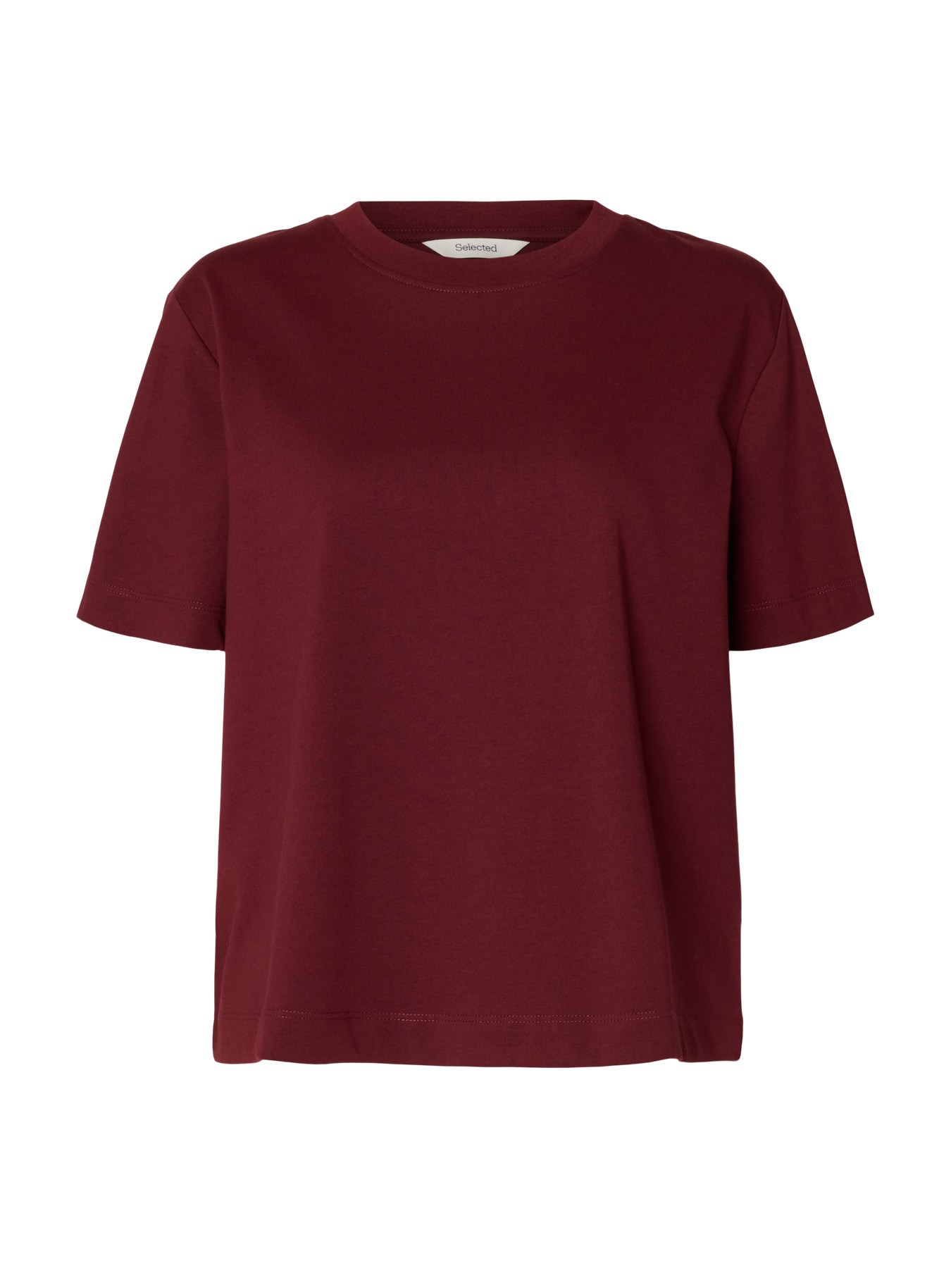 SLWESSENTIAL SS BOXY TEE NOOS Tawny Port
