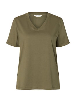 SLWESSENTIAL SS V-NECK TEE NOOS Kalamata