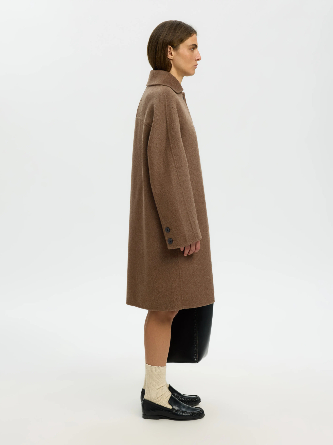 SLWGERI HANDMADE COAT #S Chocolate Chip Melange - 5