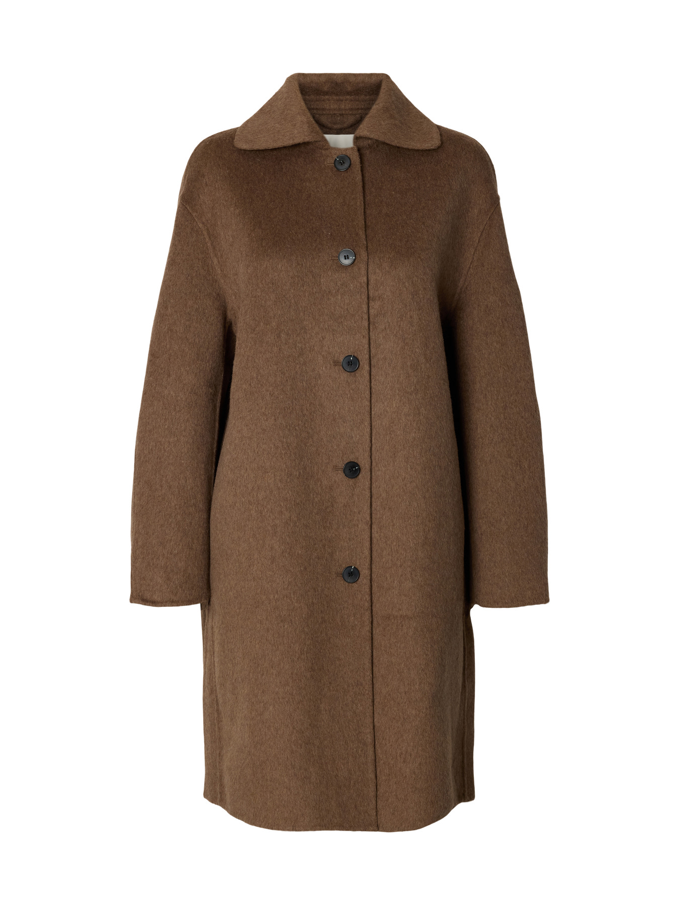 SLWGERI HANDMADE COAT #S Chocolate Chip Melange