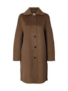 SLWGERI HANDMADE COAT #S Chocolate Chip Melange