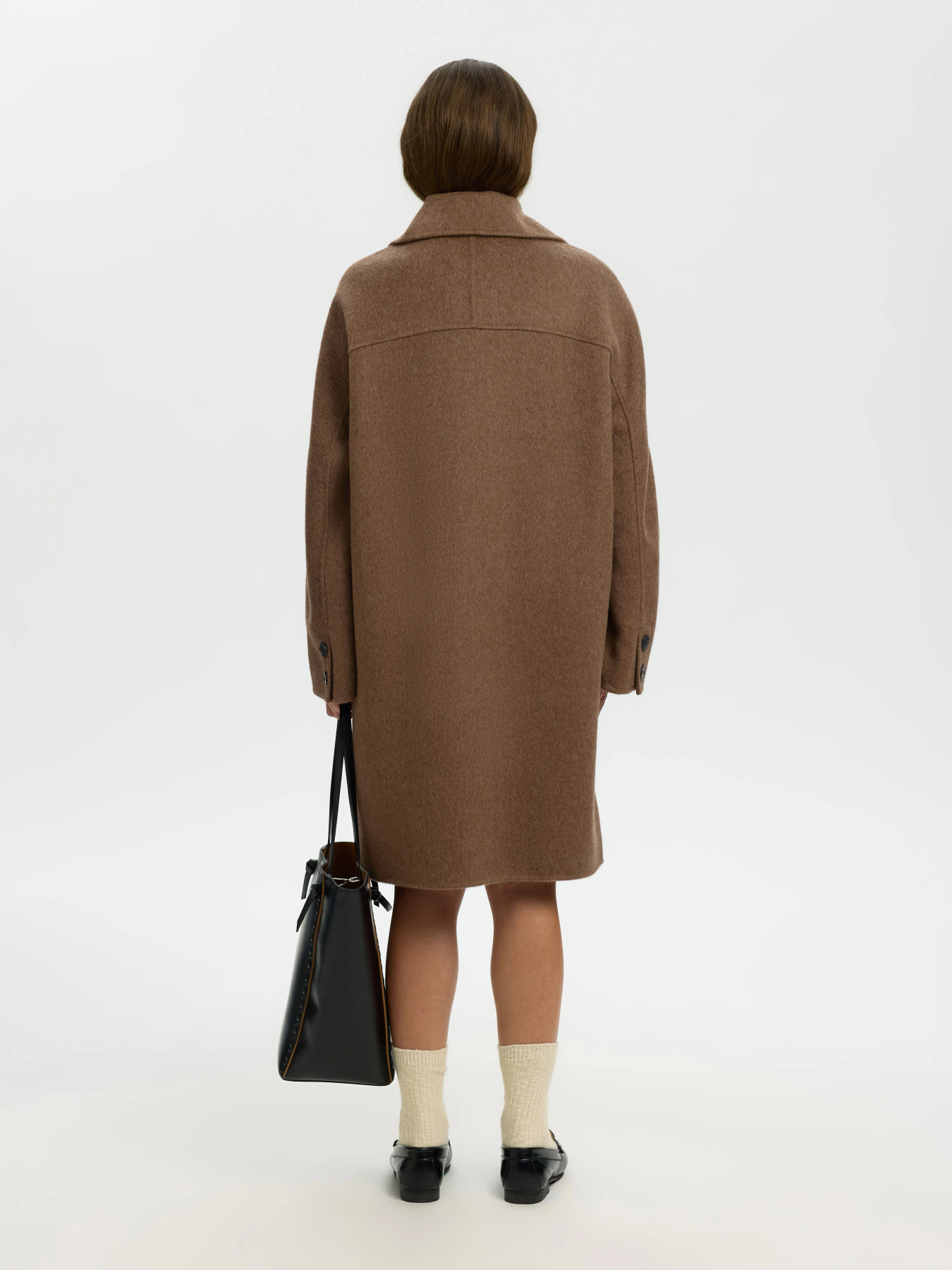 SLWGERI HANDMADE COAT #S Chocolate Chip Melange - 6