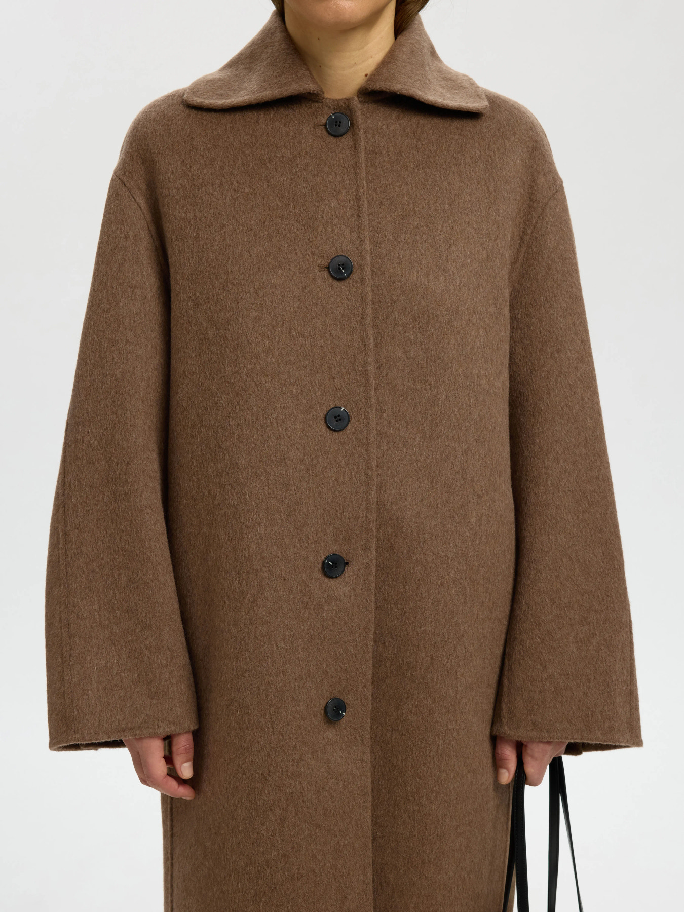 SLWGERI HANDMADE COAT #S Chocolate Chip Melange - 2