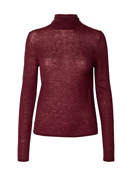 SLWVENDY WOOL LS KNIT ROLL NECK NOOS Tawny Port