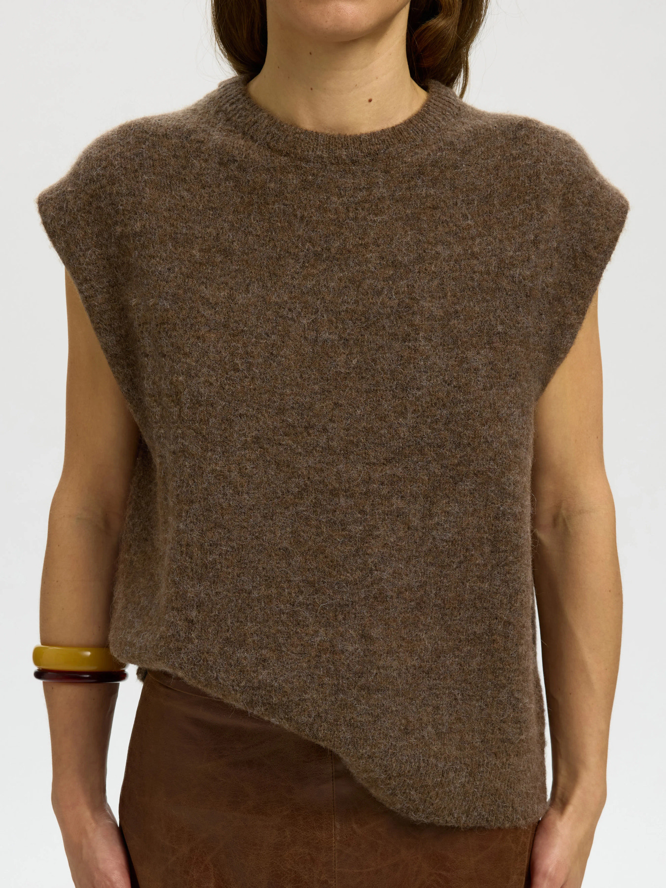 SLWLULU SL KNIT VEST NOOS Dachshund MELANGE - 3