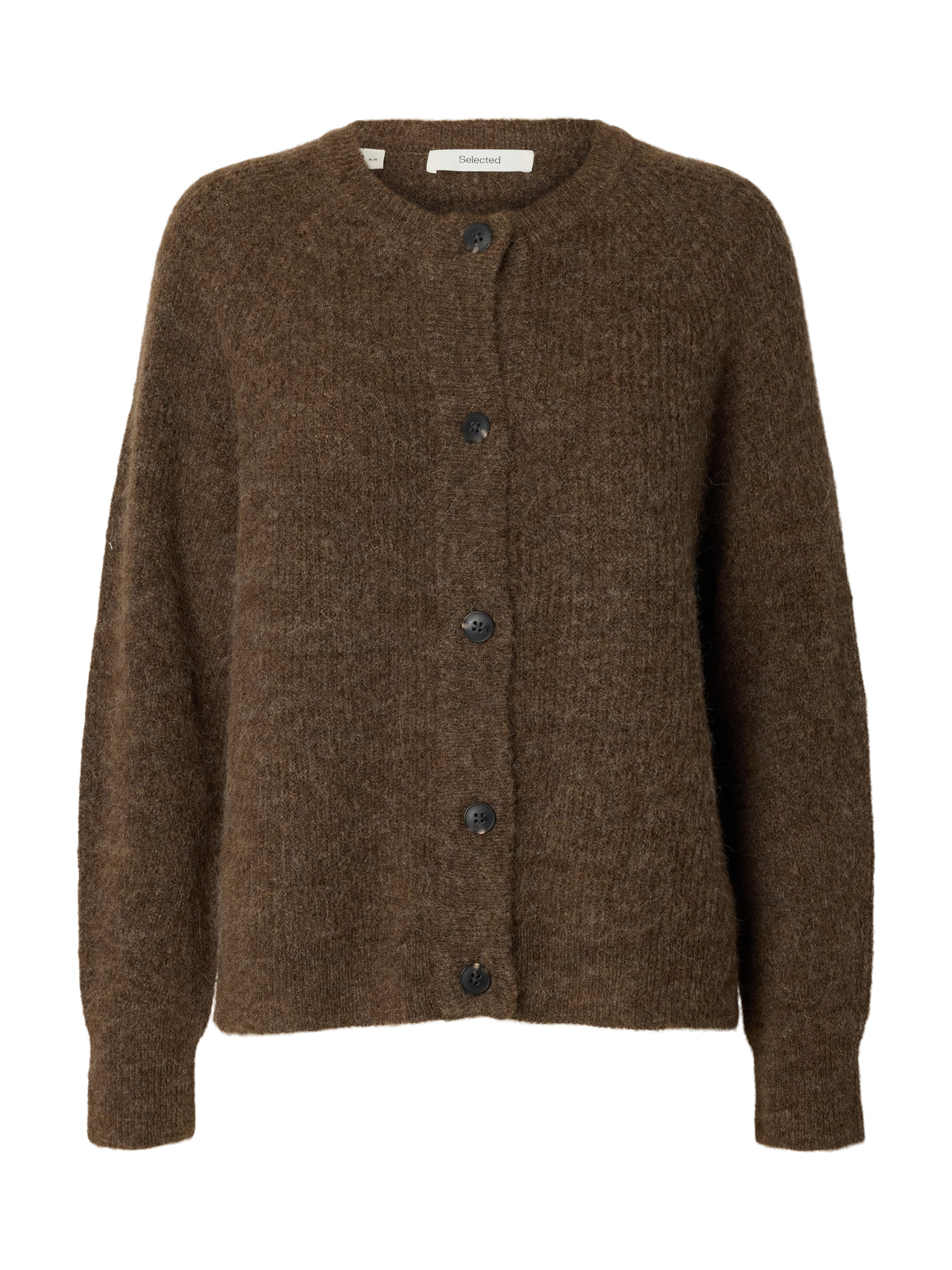SLWLULU LS KNIT SHORT CARDIGAN NOOS Dachshund MELANGE