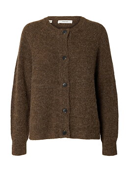 SLWLULU LS KNIT SHORT CARDIGAN NOOS Dachshund MELANGE