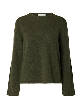 SLWLULU NEW LS KNIT O-NECK NOOS Kalamata MELANGE