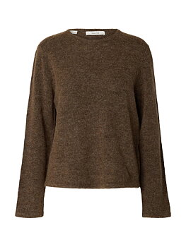 SLWLULU NEW LS KNIT O-NECK NOOS Dachshund MELANGE