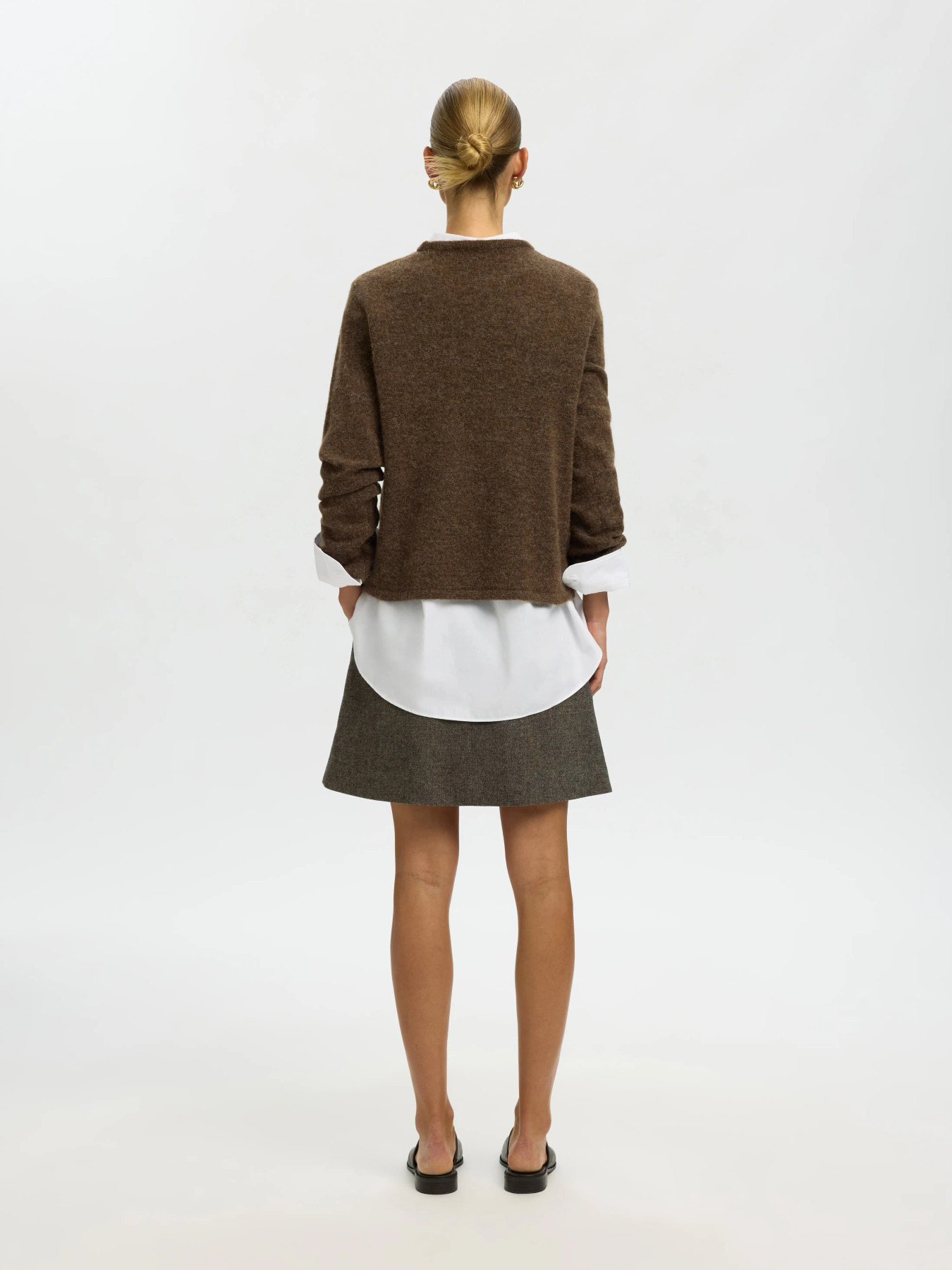 SLWLULU NEW LS KNIT O-NECK NOOS Dachshund MELANGE - 6