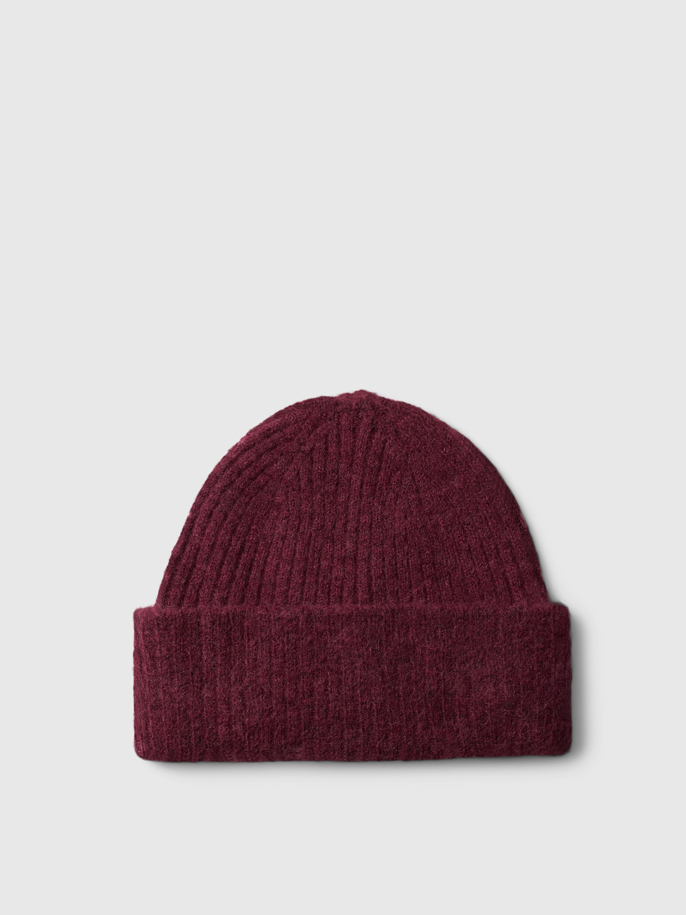 SLWLULU WOOL BLEND KNIT BEANIE NOOS Tawny Port Melange - 2