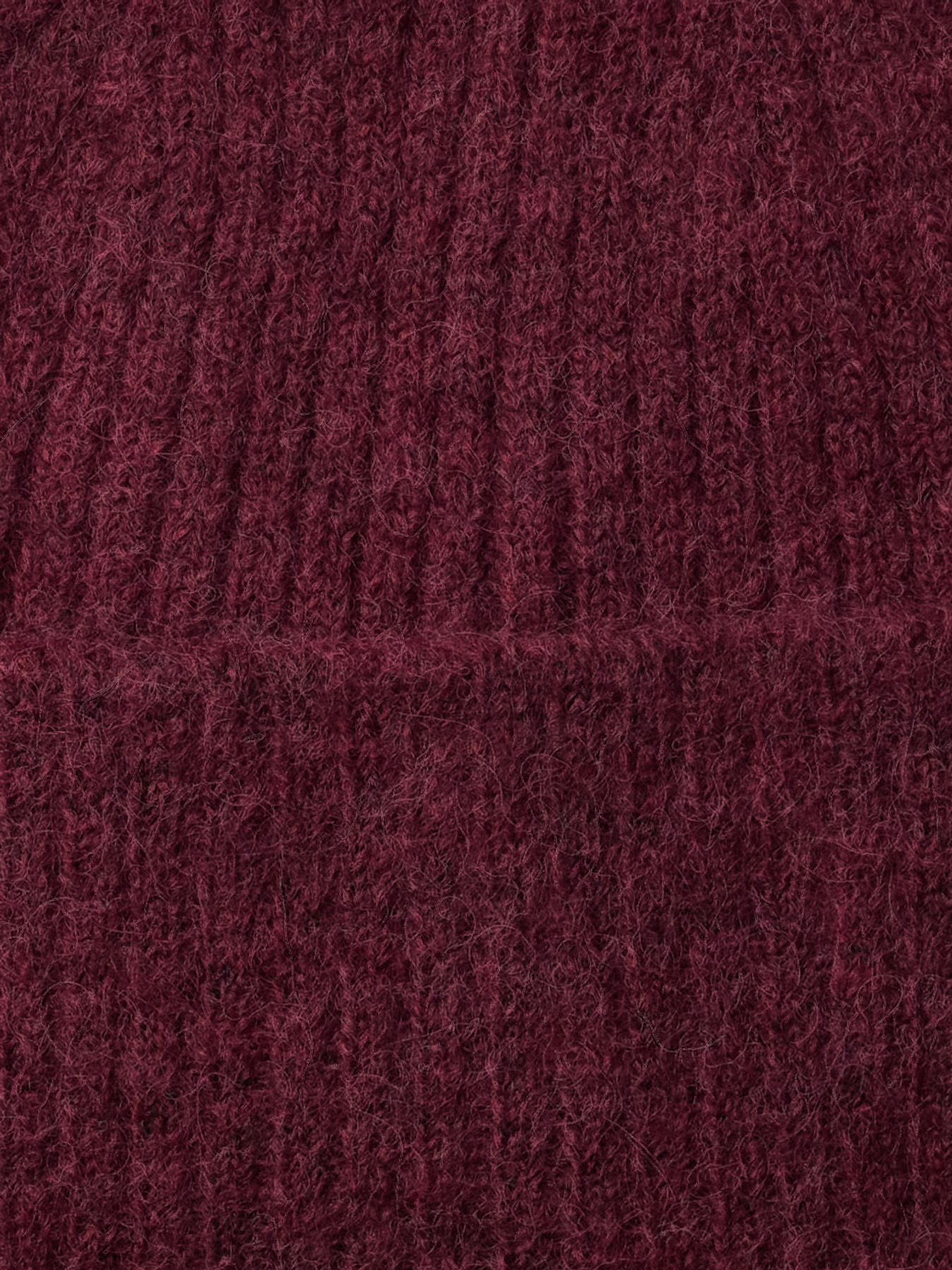 SLWLULU WOOL BLEND KNIT BEANIE NOOS Tawny Port Melange - 4