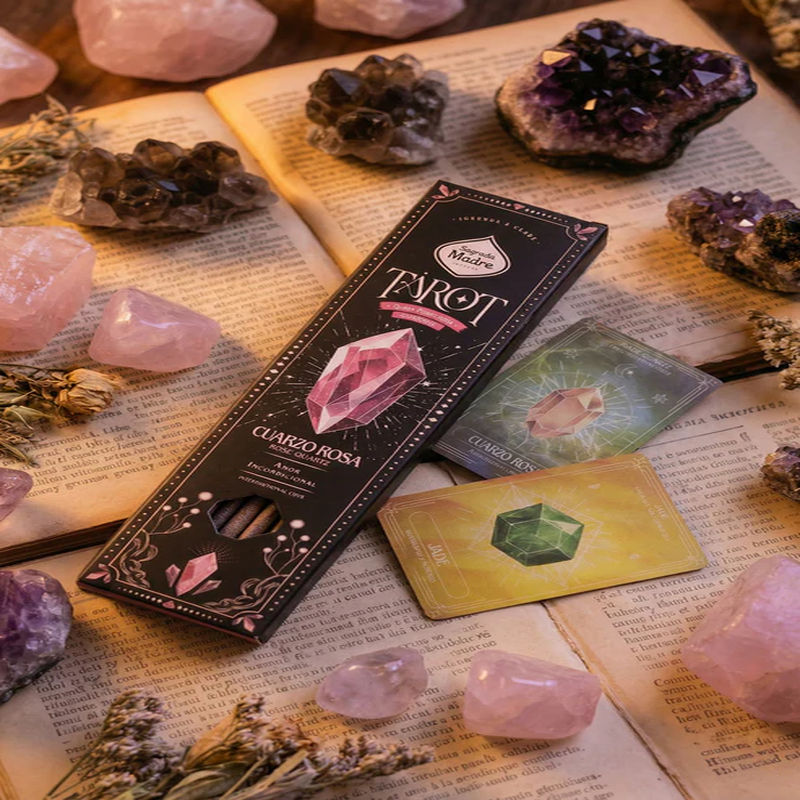 Sagrada Madre Tarot Gems rökelse Rosenkvarts - 2