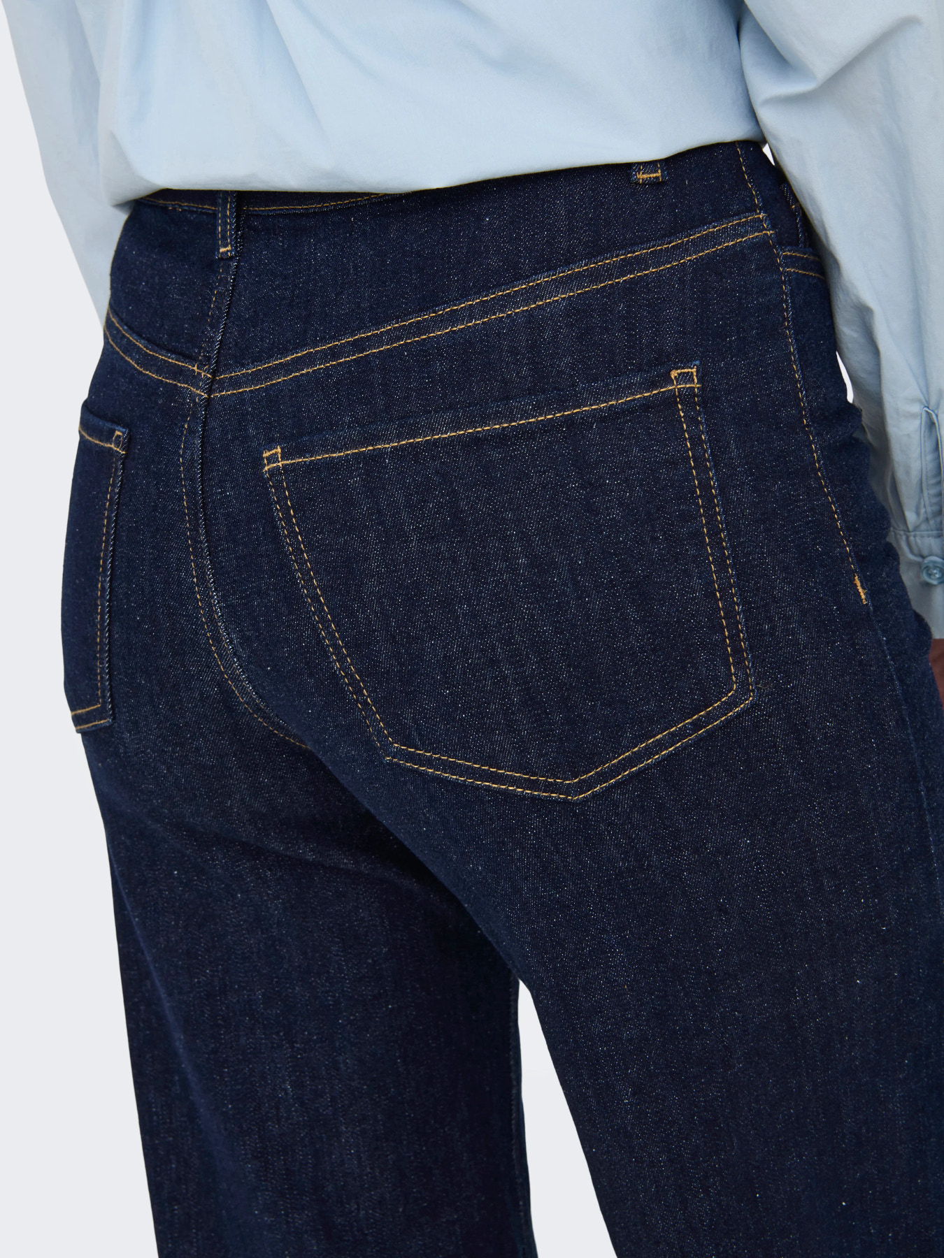 JDYFELINA-FINA HW WIDE RINSE JNSDNM NOOS Dark Blue Denim RINSE BLUE DENIM - 4