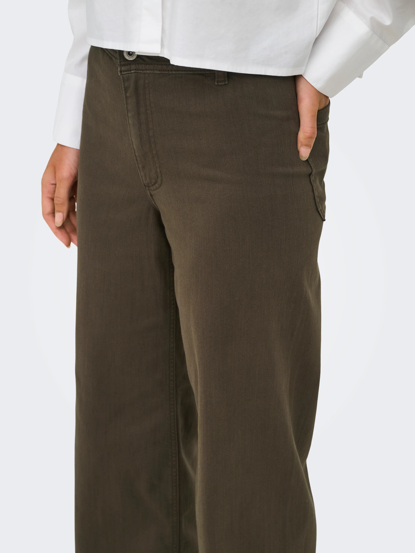 JDYIRIS STRETCH HW WIDE PANT PNT NOOS Slate Black - 4