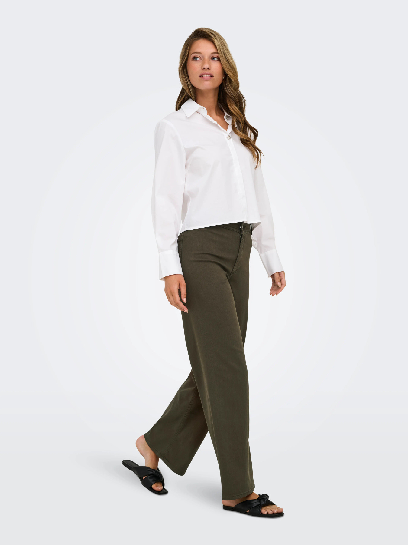 JDYIRIS STRETCH HW WIDE PANT PNT NOOS Slate Black - 6