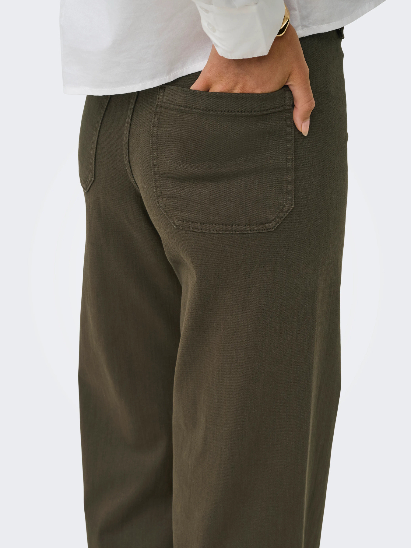 JDYIRIS STRETCH HW WIDE PANT PNT NOOS Slate Black - 5