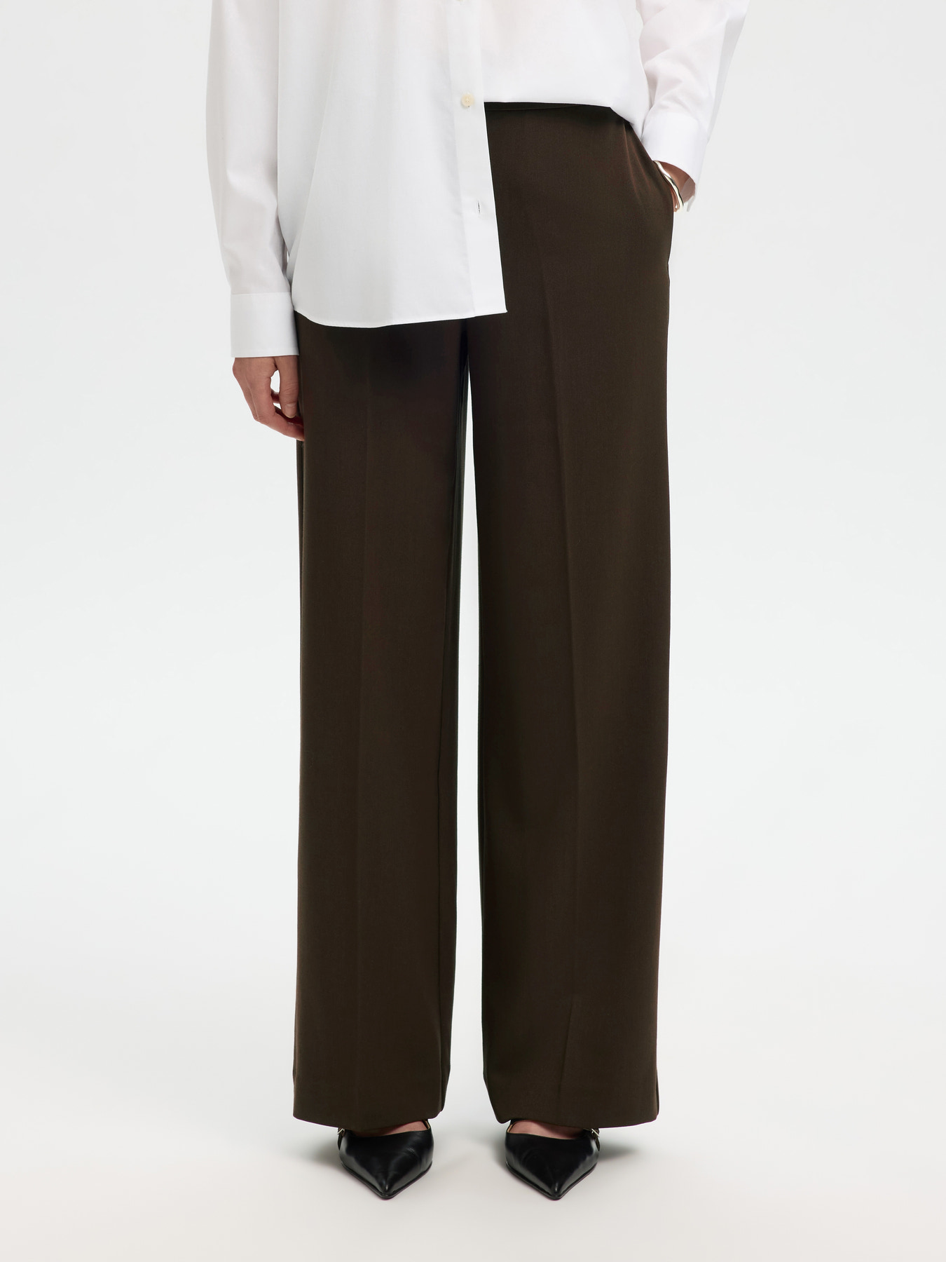 SLWEMMA-TARA MW WIDE PANT NOOS Delicioso - 5