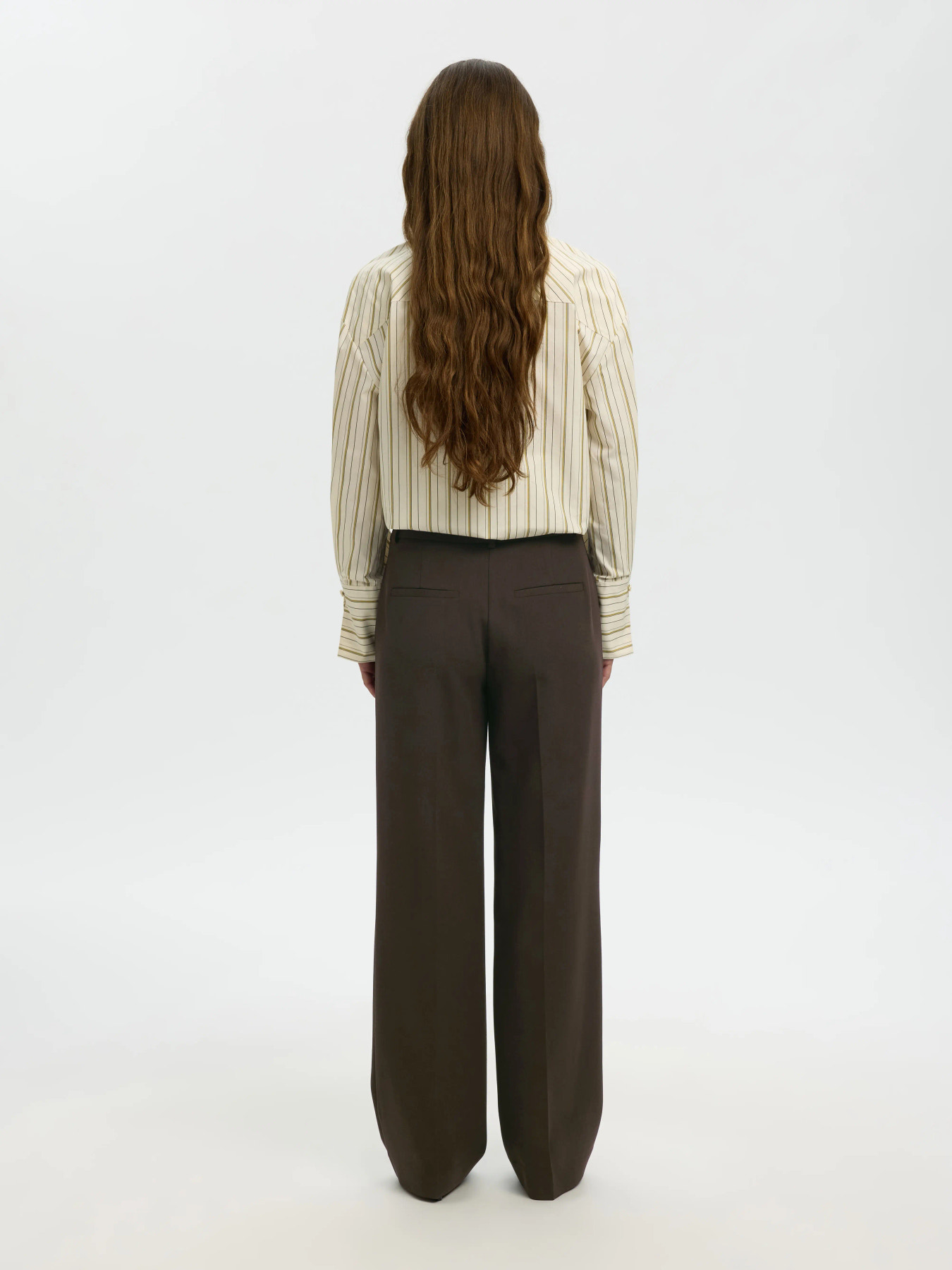 SLWRITA MW WIDE PANT MEL NOOS Delicioso MELANGE - 6