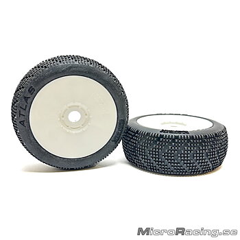 MATRIX - Atlas Super Soft, 1/8 Off Road, Limmade, Vit Fälg, 1par